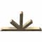 Ekena Millwork Saratoga Rough Sawn Timber Gable Bracket, Douglas Fir, 84"W x 49"H x 6"D x 6"F, 14/12 Pitch GBW084X49X0606SAR00RDF - alternate 2